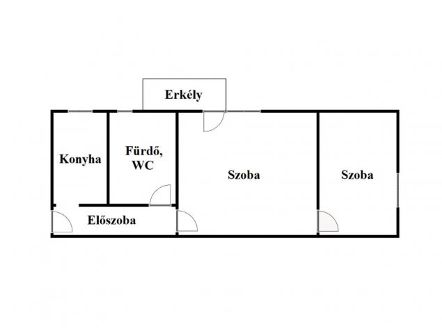 Kiadó téglalakás, albérlet, Miskolcon 150 E Ft / hó, 2 szobás