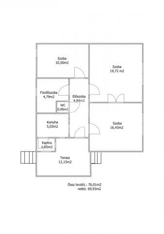 Eladó családi ház, Budapesten, X. kerületben 105 M Ft, 3 szobás