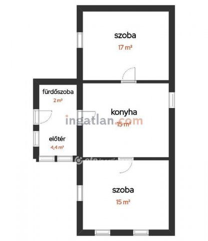 Eladó családi ház, Vizsláson 21.9 M Ft, 2 szobás