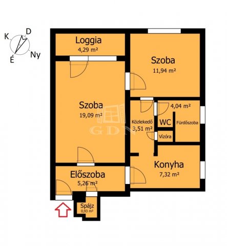 Eladó téglalakás, Miskolcon 25.9 M Ft, 2 szobás