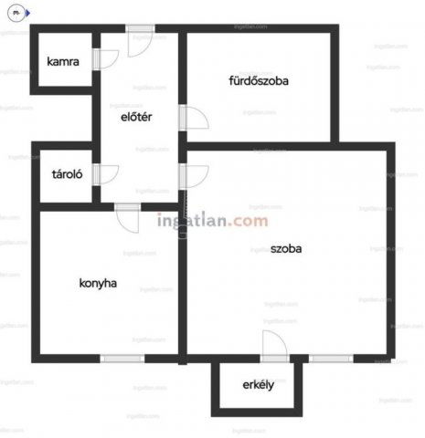 Eladó téglalakás, Budapesten, II. kerületben 79.9 M Ft, 1 szobás