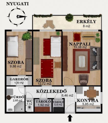 Eladó panellakás, Budapesten, XVII. kerületben, Pesti úton