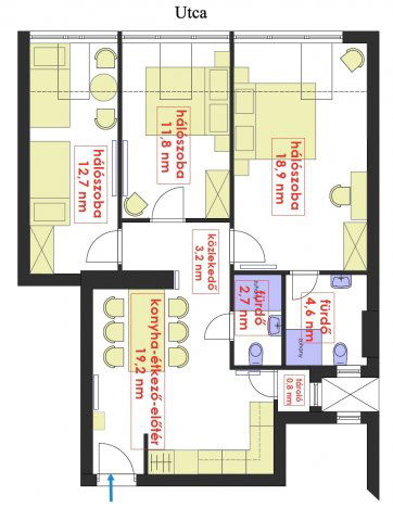 Eladó téglalakás, Budapesten, VI. kerületben, Dessewffy utcában