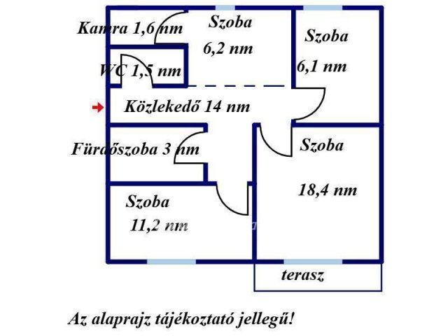 Eladó téglalakás, Jászberényben 36.5 M Ft, 2+1 szobás