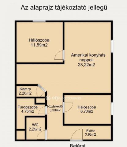 Eladó téglalakás, Győrött 55.9 M Ft, 2+1 szobás