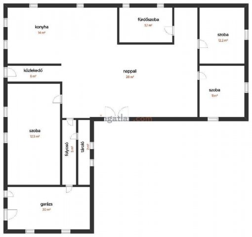 Eladó családi ház, Csabrendeken 96 M Ft, 3 szobás