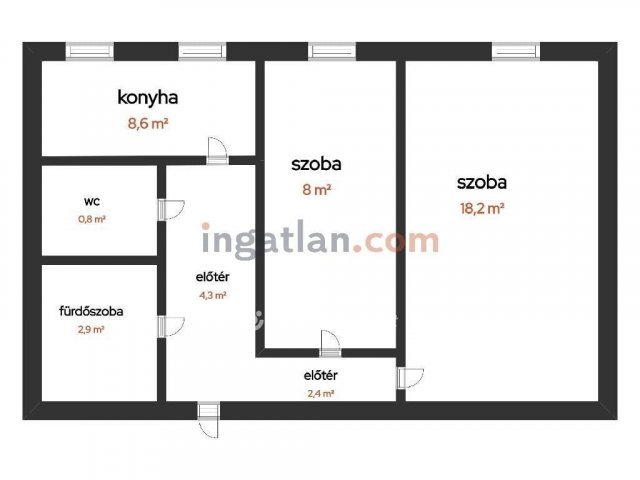 Eladó panellakás, Dunaújvárosban 30 M Ft, 1+1 szobás