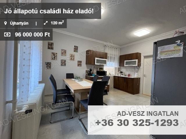 Eladó családi ház, Újhartyánon 96 M Ft, 4 szobás