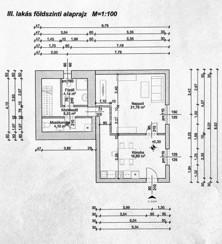 Eladó téglalakás, Hatvanban 50 M Ft, 1+2 szobás