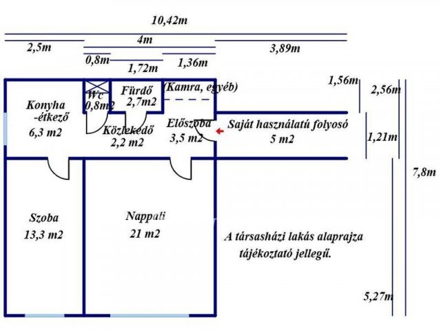 Eladó panellakás, Kecskeméten 44.9 M Ft, 2 szobás