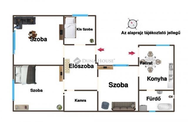 Eladó családi ház, Nagytarcsán 60 M Ft, 4 szobás