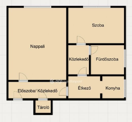 Eladó téglalakás, Miskolcon 25.5 M Ft, 2 szobás