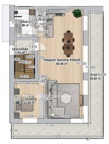 Eladó téglalakás, Budapesten, III. kerületben 149.9 M Ft