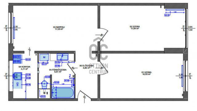 Eladó panellakás, Budapesten, III. kerületben 93 M Ft, 3 szobás