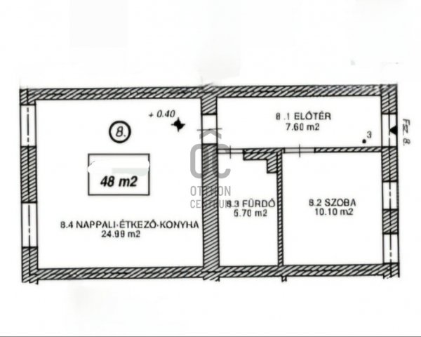Eladó téglalakás, Szolnokon 57.6 M Ft, 2 szobás