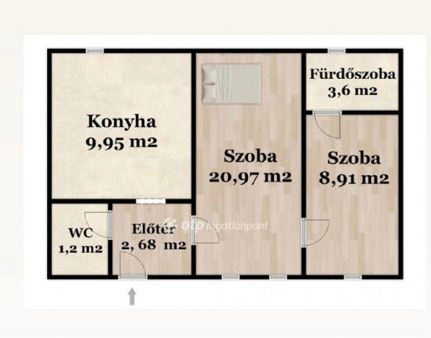 Eladó téglalakás, Debrecenben 64.99 M Ft, 2 szobás