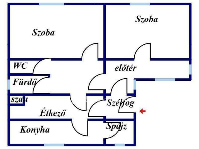 Eladó családi ház, Hantoson 36.5 M Ft, 2 szobás