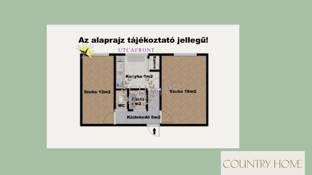 Eladó téglalakás, Szegeden, Olajos utcában 44.9 M Ft, 2 szobás