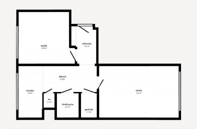Eladó panellakás, Miskolcon 27.9 M Ft, 2 szobás