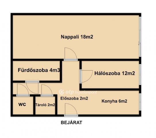 Eladó téglalakás, Budapesten, XXI. kerületben 65 M Ft, 2 szobás