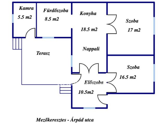 Eladó családi ház, Mezőkeresztesen 12 M Ft, 2 szobás