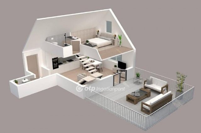 Eladó téglalakás, Nagykanizsán 54.5 M Ft, 1+1 szobás