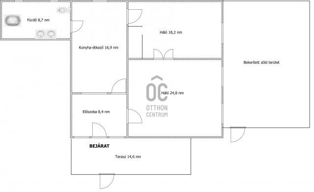 Eladó téglalakás, Pakson 61.9 M Ft, 2 szobás