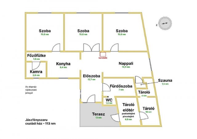 Eladó családi ház, Jászfényszarun 45 M Ft, 4 szobás