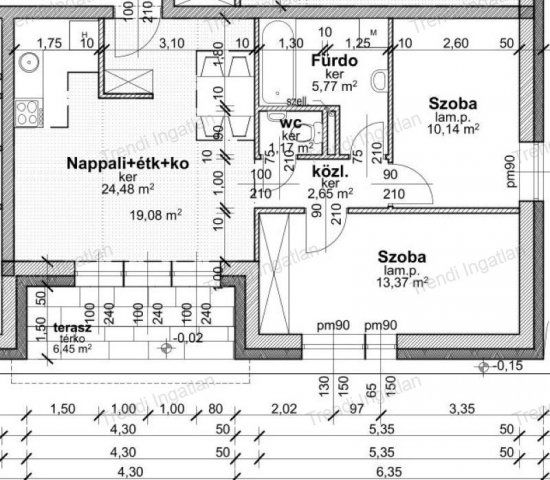Eladó téglalakás, Győrött 72.9 M Ft, 3 szobás
