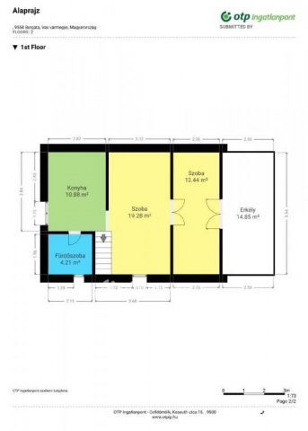 Eladó nyaraló, Borgátán 42.99 M Ft, 3+1 szobás