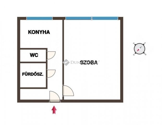 Eladó panellakás, Kecskeméten 35.9 M Ft, 1 szobás