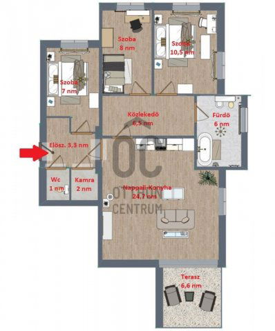 Eladó téglalakás, Budapesten, XVI. kerületben 115 M Ft, 4 szobás