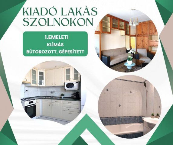 Kiadó téglalakás, albérlet, Szolnokon 150 E Ft / hó, 1+1 szobás