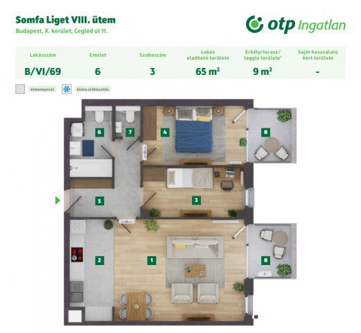Eladó téglalakás, Budapesten, X. kerületben, Ceglédi úton