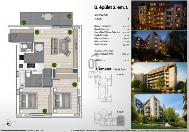 Eladó téglalakás, Budapesten, XIII. kerületben 111.641 M Ft
