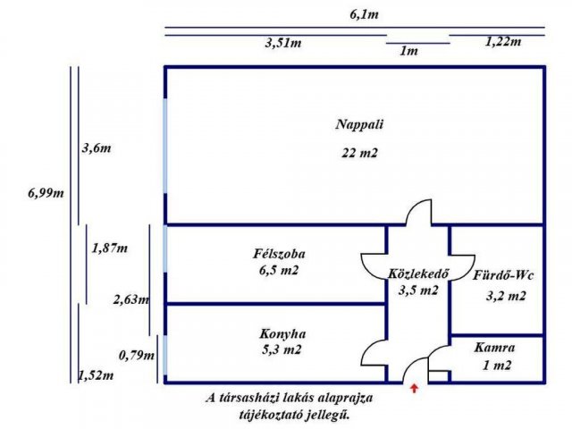 Eladó téglalakás, Szolnokon 29.9 M Ft, 1+1 szobás