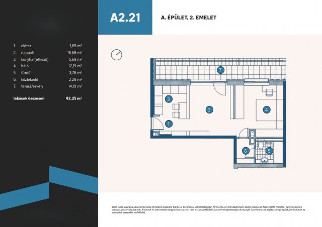 Eladó téglalakás, Vámosszabadin 47.15 M Ft, 1 szobás