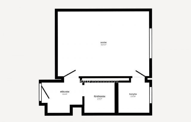 Eladó téglalakás, Miskolcon 19.5 M Ft, 1 szobás
