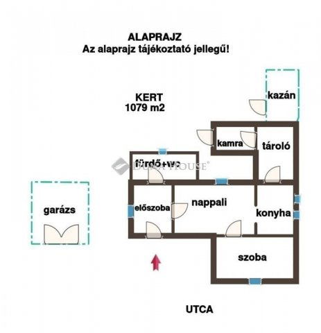 Eladó családi ház, Ócsán 44.9 M Ft, 2 szobás