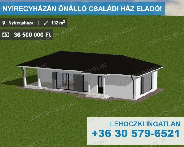 Eladó családi ház, Nyíregyházán 36.5 M Ft, 4 szobás