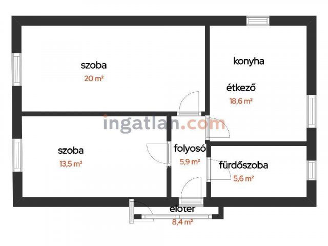 Eladó családi ház, Nagyhegyesen 47.9 M Ft, 2 szobás