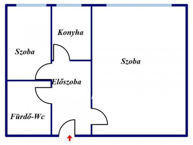 Eladó téglalakás, Nyíregyházán 39 M Ft, 1+1 szobás