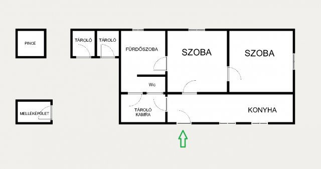 Eladó családi ház, Lakitelken 20.99 M Ft, 2 szobás