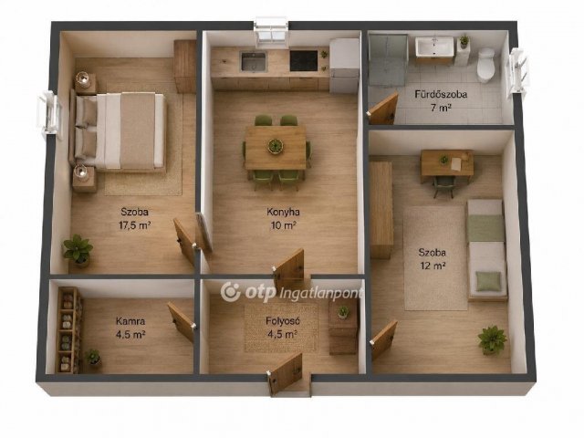 Eladó családi ház, Kunszentmiklóson 26.5 M Ft, 2 szobás
