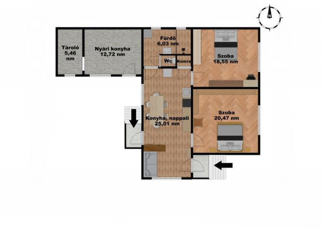 Eladó családi ház, Hatvanban 59.8 M Ft, 3 szobás