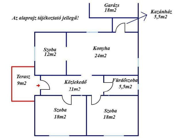 Eladó családi ház, Újkígyóson 24 M Ft, 3 szobás