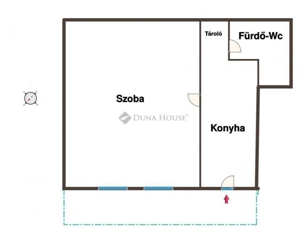 Eladó téglalakás, Budapesten, IV. kerületben 37.4 M Ft, 1 szobás