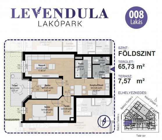 Eladó téglalakás, Kecskeméten 82.5 M Ft, 3 szobás