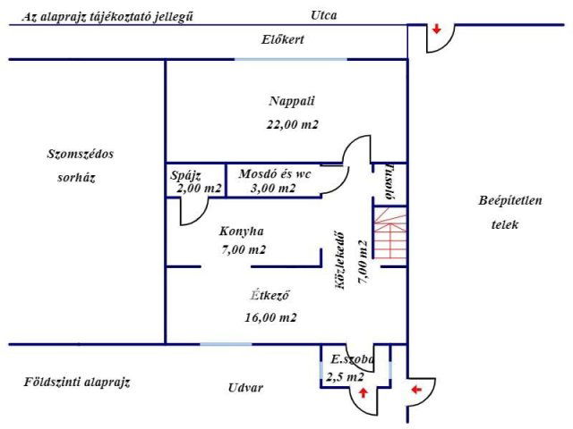 Kiadó sorház, albérlet, Békéscsabán 250 E Ft / hó, 3 szobás