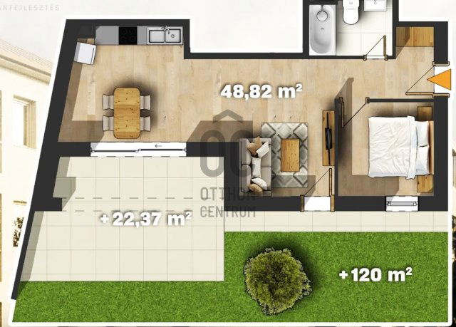 Eladó téglalakás, Debrecenben 75 M Ft, 2 szobás